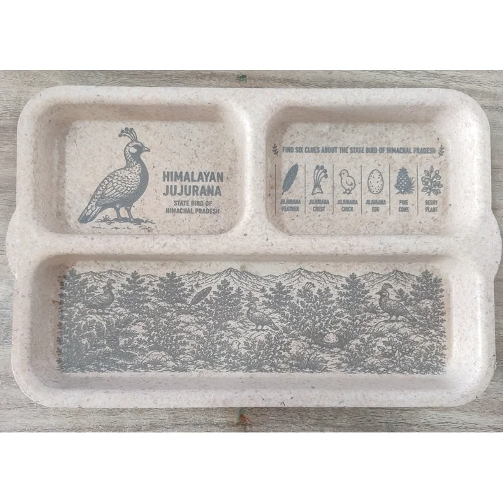 Small Food Tray Beige — Himalayan Jujurana